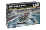 Italeri 1/35 LCVP with US Infantry D Day # 6524 - Plastic Model Kit