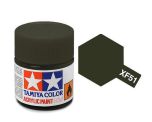 Tamiya 10ml Khaki Drab acrylic paint # XF-51
