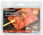 AK Interactive 3rd Gen Unfinished German Vehicles Weathering Set # 11651