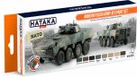 Hataka Orange Line Modern Polish Army AFV paint set # CS72