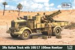 IBG Models 1/72 3Ro Italian Truck with 100/17 100mm Howitzer # 72098