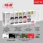 ICM Try Me - Basic Colours Paint Set # 3020