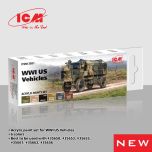 ICM WWI US Vehicles Acrylic Paint Set # 3051