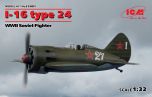 ICM 1/32 Polikarpov I-16 type 24, WWII Soviet Fighter (100% new molds) # 32001