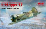 ICM 1/32 Polikarpov I-16 type 17, WWII Soviet Fighter # 32005