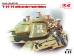 ICM 1/35 Soviet T-34/76 with 4 x Soviet Tank Rider figures # 35368