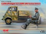 ICM 1/35 Lastkraftwagen 3,5 t AHN with German Drivers # 35418