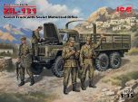 ICM 1/35 Soviet ZiL-131 Truck with Soviet Motorized Rifles # 35516 - Plastic Model Kit