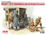 ICM 1/35 Model T 1917 Ambulance with US Medical Personnel # 35662