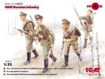 ICM 1/35 WWI Russian Infantry (4 x Figures) # 35677 - Plastic Model Figures