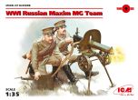 ICM 1/35 WWI Soviet Maxim MG Team (2 figures) (100% new molds) # 35698