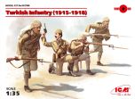 ICM 1/35 Turkish Infantry (1915-1918) (4 figures) (100% new molds) # 35700