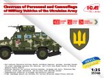 ICM 1/35 Chevrons of Personnel and Camouflage of Military Vehicles of the Ukrainian Army # 35748