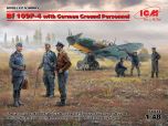 ICM 1/48 Messerschmitt Bf-109F-4 with German Ground Personnel # 48805