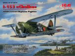 ICM 1/72 Polikarpov I-153 "Chaika" WWII Soviet Biplane Fighter # 72074