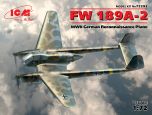 ICM 1/72 Focke-Wulf Fw 189A-2 WWII German Reconnaissance Plane # 72292