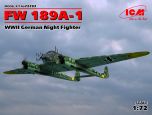 ICM 1/72 Focke-Wulf Fw-189A-1 WWII German Night Fighter # 72293