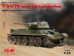 ICM 1/35 Russian T-34/76 (early 1943 production), WWII Soviet Medium Tank # 35365