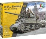 Italeri 1/35 M4A1 Sherman with Infantry # 6568