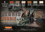  LifeColor Debris & Rubble Set (22ml x 6) # CS31