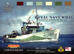 LifeColor Royal Navy WWII Western Approach - Late War Set 2 (22ml x 6) # LC-CS34