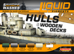 LifeColor Liquid Pigment Hulls & Wooden Decks set # LC-LP04