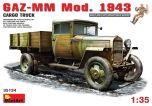 MiniArt 1/35 Soviet GAZ-MM Mod.1943 1.5t Cargo Truck # 35134