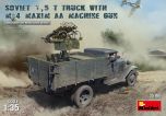 Miniart 1/35 Soviet 1.5t Truck w/ M-4 Maxim AA Gun # 35186