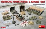 Miniart 1/35 German Grenades & Mines Set # 35258