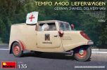 Miniart 1/35 Tempo A400 Lieferwagen 3-Wheel Van # 35382