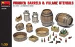 Miniart 1/35 Wooden Barrels & Village Utensils # 35550