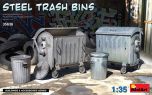 Miniart 1/35 Steel Trash Bins # 35636