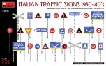 Miniart 1/35 Italian Traffic Signs 1930-40's # 35637