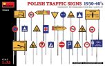 Miniart 1/35 Traffic Signs Polish 1930's - 40's # 35664