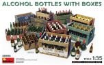 Miniart 1/35 Alcohol Bottles w/ Boxes # 35665