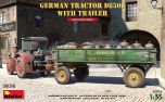 Miniart 1/35 German Tractor D8506 with Trailer # 38038