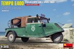 Miniart 1/35 Tempo E400 StahlblechPritsche 3-Wheeler # 38059