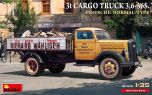 Miniart 1/35 3t Cargo Truck, 3,6-36S Pritsche Normal Type # 38079