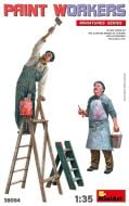 Miniart 1/35 Paint Workers w/ Accessories # 38094