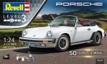 Revell 1/24 Gift Set Porsche 911 G-Model Cabrio 50th Anniversary # 05646