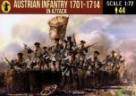 Strelets 1/72 Austrian Infantry in Attack (year of Spanish Succession) # 26172