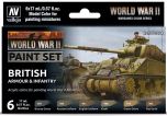 Vallejo WW II British Armour and Infantry Paint Set # 70204