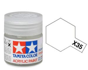 Tamiya 10ml Semi Gloss Clear acrylic paint # X-35