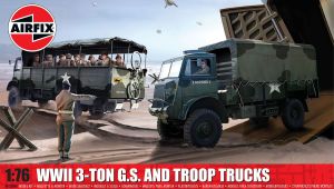 Airfix 1/76 WWII 3-Ton G.S. and Troop Trucks # 03306A