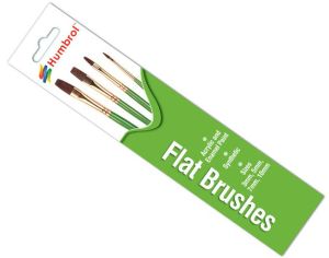 Humbrol Flat Brushes - Pack of 4 # 4302