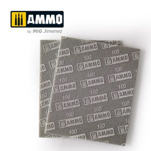 Ammo Mig Jimenez Sanding Sponge Sheet (100) # 8555