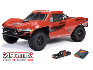 Arrma 1/10 FURY MEGA 550 4X2 SCT with Battery & Charger Red ARA3221ST1