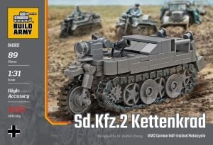 Build Army 1/33 Kettenkrad Tracked Motorcycle # 0002