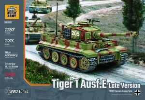 Build Army 1/33 Tiger I Ausf.E Late Version # 0181C