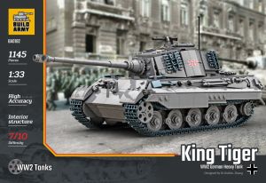 Build Army 1/33 King Tiger (Tiger ll) Grey Brick Kit # 0182